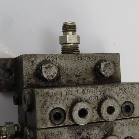 Trabon Lubriquip MSP25T/MSP25S/By-Pass Modular Lubrication Divider Valve 3000PSI