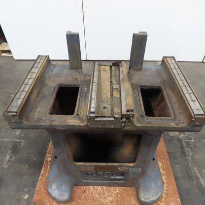 Norton Antique Surface Grinder Cast Iron Machine Table Base 1944 Serial H4754