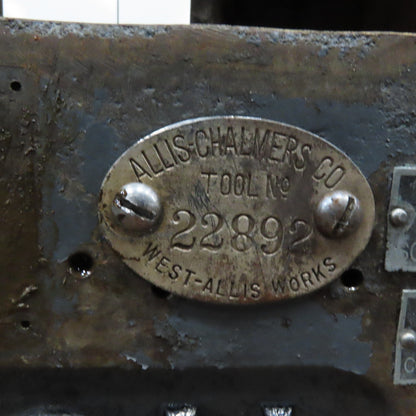 Norton Antique Surface Grinder Cast Iron Machine Table Base 1944 Serial H4754