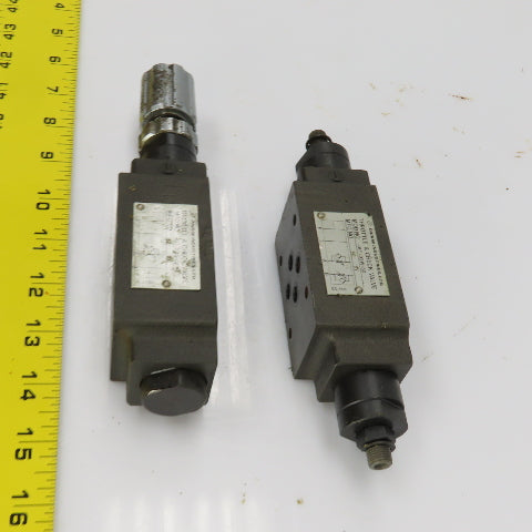 Daikin MT-02A-50-T/MT-02W-50 Hydraulic Throttle & Check Valve Lot Of 2