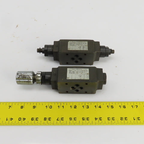 Daikin MT-02A-50-T/MT-02W-50 Hydraulic Throttle & Check Valve Lot Of 2
