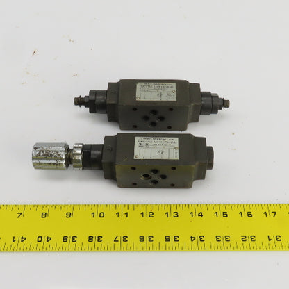 Daikin MT-02A-50-T/MT-02W-50 Hydraulic Throttle & Check Valve Lot Of 2