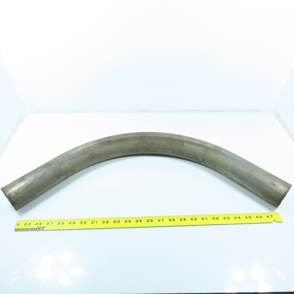 2-1/2" High Heat Ceramic Coated Stainless Steel 90° Elbow Exhaust Tube