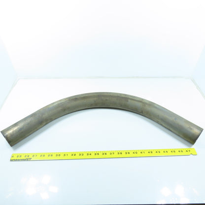 2-1/2" High Heat Ceramic Coated Stainless Steel 90° Elbow Exhaust Tube