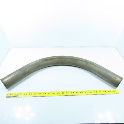2-1/2" High Heat Ceramic Coated Stainless Steel 90° Elbow Exhaust Tube