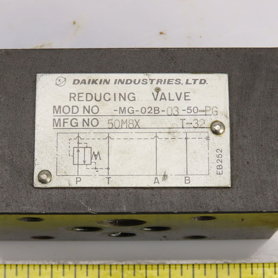 Daikin MG-02B-03-50-PG 50M8X Hydraulic Reducing Valve