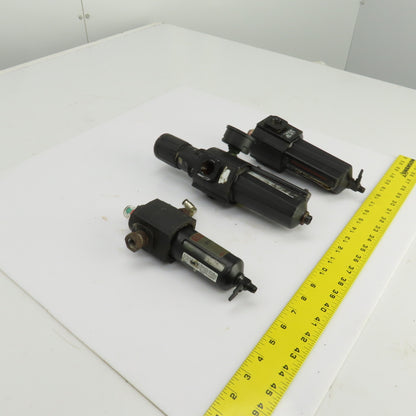 Norgren Excelon Misc Pneumatic Filter/Regulator 250PSIG Mixed Lot Of 3