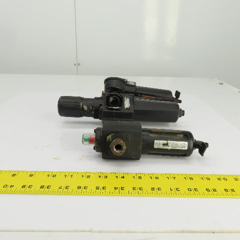 Norgren Excelon Misc Pneumatic Filter/Regulator 250PSIG Mixed Lot Of 3