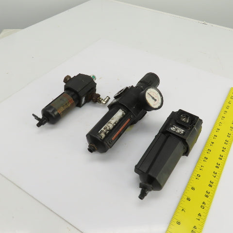 Norgren Excelon Misc Pneumatic Filter/Regulator 250PSIG Mixed Lot Of 3