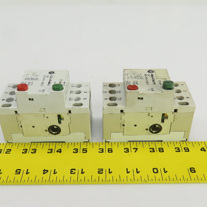 Allen Bradley 140-MN-0100 Ser D/Ser C Manual Motor Starter 600V Lot Of 2