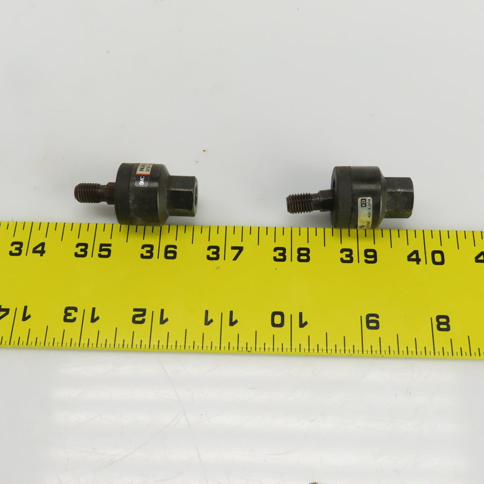 SMC NJ05 5/16"-24UNF Floating Joint Alignment Coupler Lot Of 2