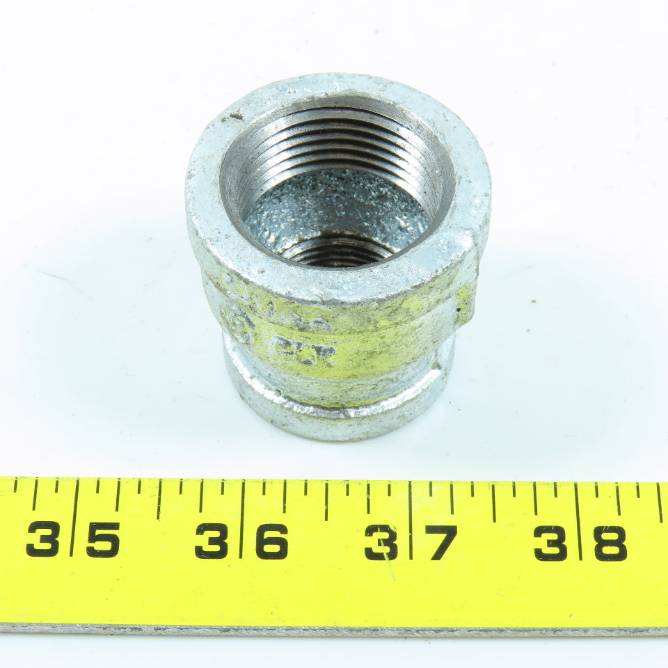 1" x 3/4" NPT Reducing Coupling Galvanized Iron Pipe Lot of 10