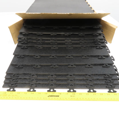 18" x 18" Interlocking Floor Mat 1/4" Thick Flexible Plastic Tiles 21 SF Lot/14