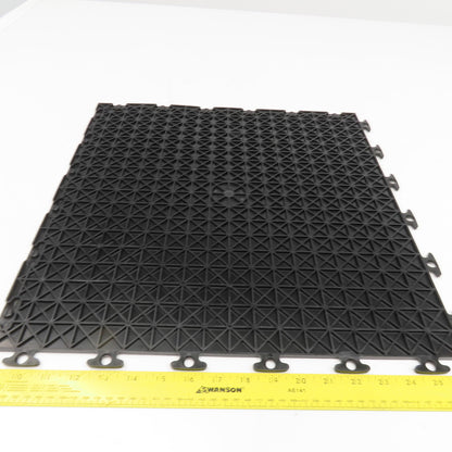 18" x 18" Interlocking Floor Mat 1/4" Thick Flexible Plastic Tiles 21 SF Lot/14