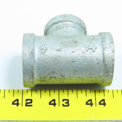 3/4" x 3/4" x 1/2" NPT Tee Fitting Galvanized Iron Pipe Lot of 10