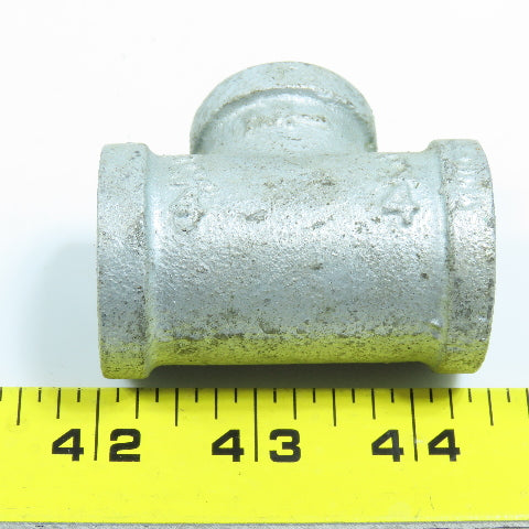 3/4" x 3/4" x 1/2" NPT Tee Fitting Galvanized Iron Pipe Lot of 10