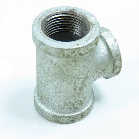 3/4" x 3/4" x 1/2" NPT Tee Fitting Galvanized Iron Pipe Lot of 10