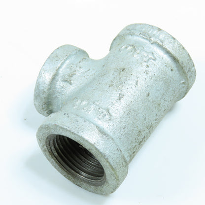 3/4" x 3/4" x 1/2" NPT Tee Fitting Galvanized Iron Pipe Lot of 10