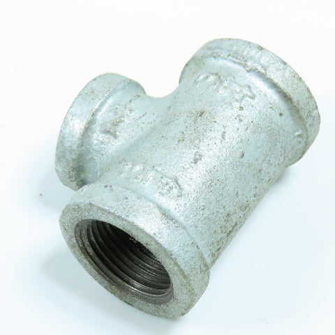 3/4" x 3/4" x 1/2" NPT Tee Fitting Galvanized Iron Pipe Lot of 10
