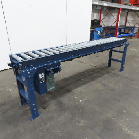 Hytrol 12-1/2" BF x 96" Powered Roller Conveyor 31.5FPM 1Hp 208-220/480V