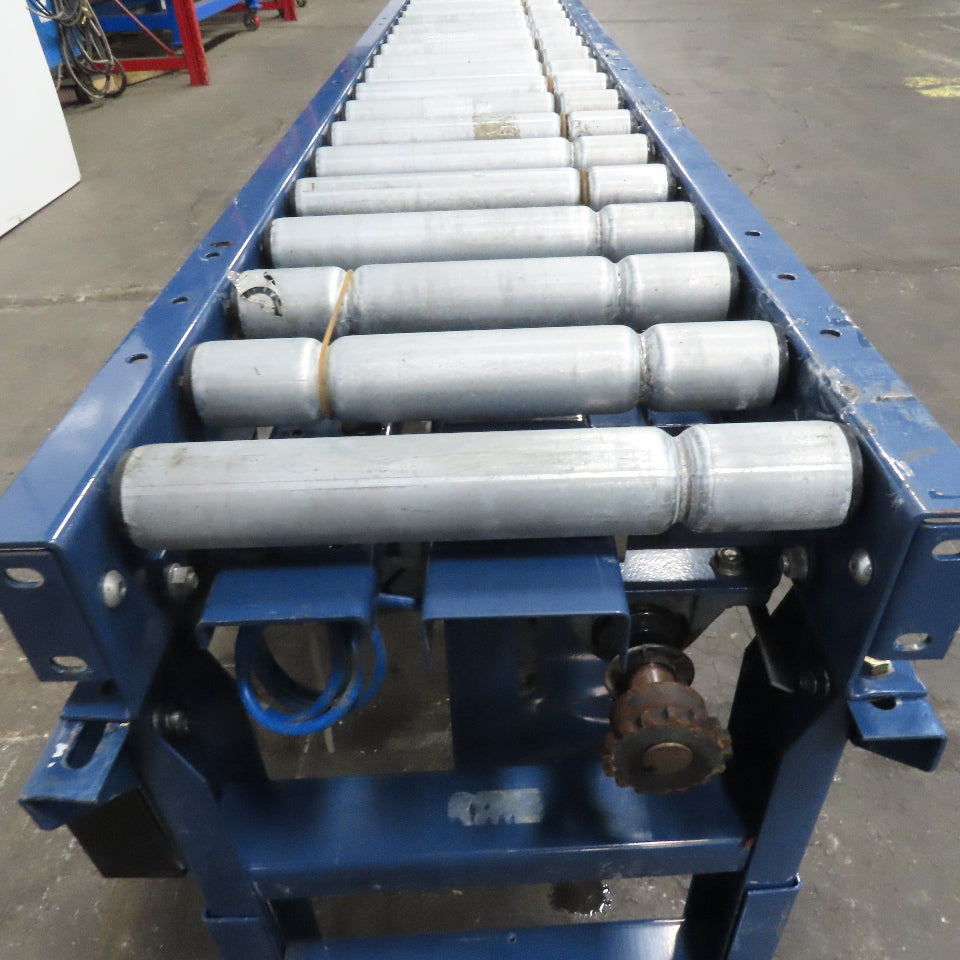Hytrol 12-1/2" BF x 96" Powered Roller Conveyor 31.5FPM 1Hp 208-220/480V