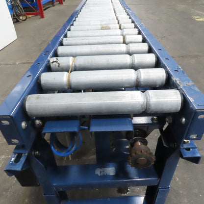 Hytrol 12-1/2" BF x 96" Powered Roller Conveyor 31.5FPM 1Hp 208-220/480V