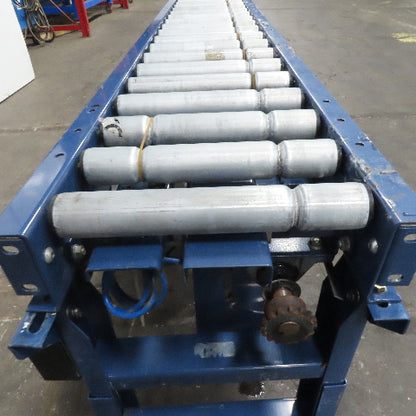 Hytrol 12-1/2" BF x 96" Powered Roller Conveyor 31.5FPM 1Hp 208-220/480V
