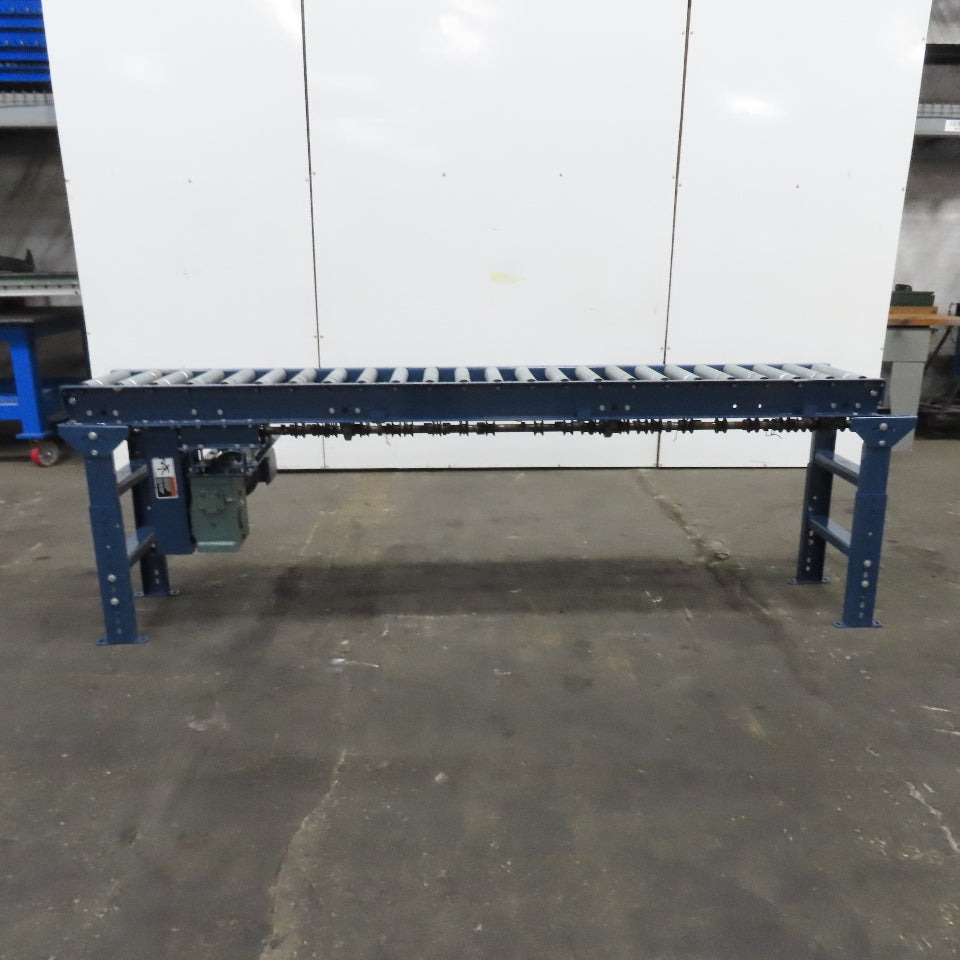 Hytrol 12-1/2" BF x 96" Powered Roller Conveyor 31.5FPM 1Hp 208-220/480V