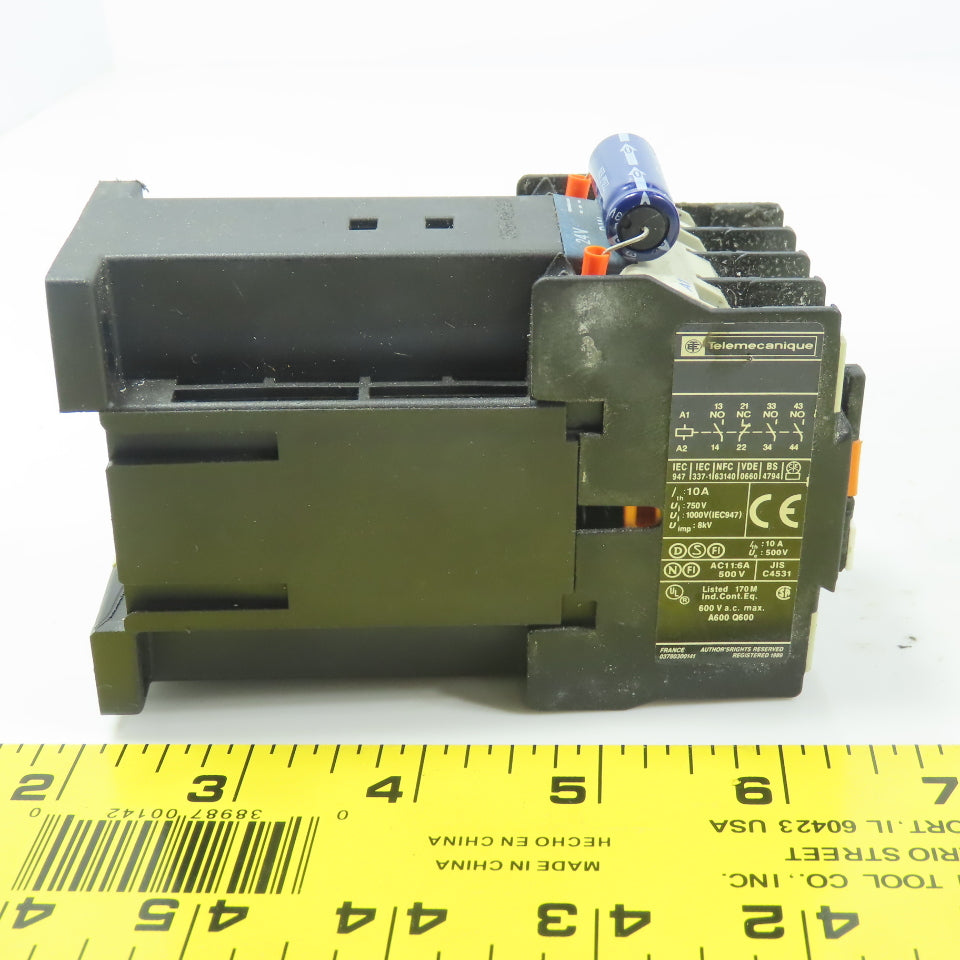 Telemecanique CA3 DN31 Control Relay Contactor 600V Max 24V Coil Lot of 5