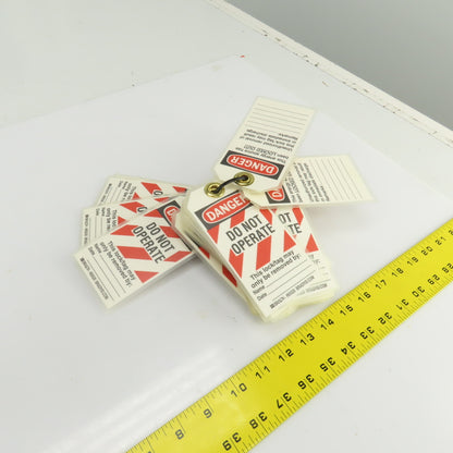 Brady 65520 Danger Do Not Operate Lock Tags Fully Laminated W/Grommets Lot Of 30