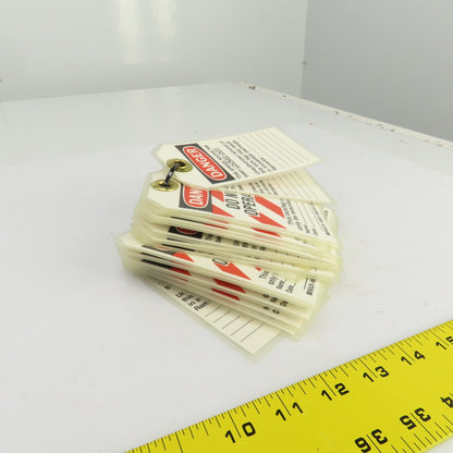 Brady 65520 Danger Do Not Operate Lock Tags Fully Laminated W/Grommets Lot Of 30