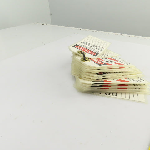 Brady 65520 Danger Do Not Operate Lock Tags Fully Laminated W/Grommets Lot Of 30