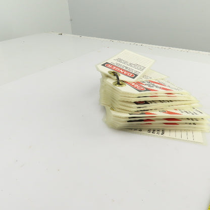 Brady 65520 Danger Do Not Operate Lock Tags Fully Laminated W/Grommets Lot Of 30