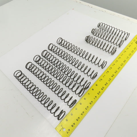 Steel Compression Springs 279/177mm L x 30/35mm ID 3mm Wire Mixed Lot of 9