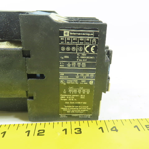 Telemecanique LP1D32 10 Control Relay Contactor 600V  50A Max. 24V Coil