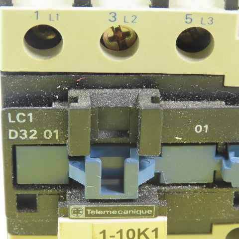 Telemecanique LP1D32 01 Contactor 600V 50A Max. 230V Coil W/LA4 DFB