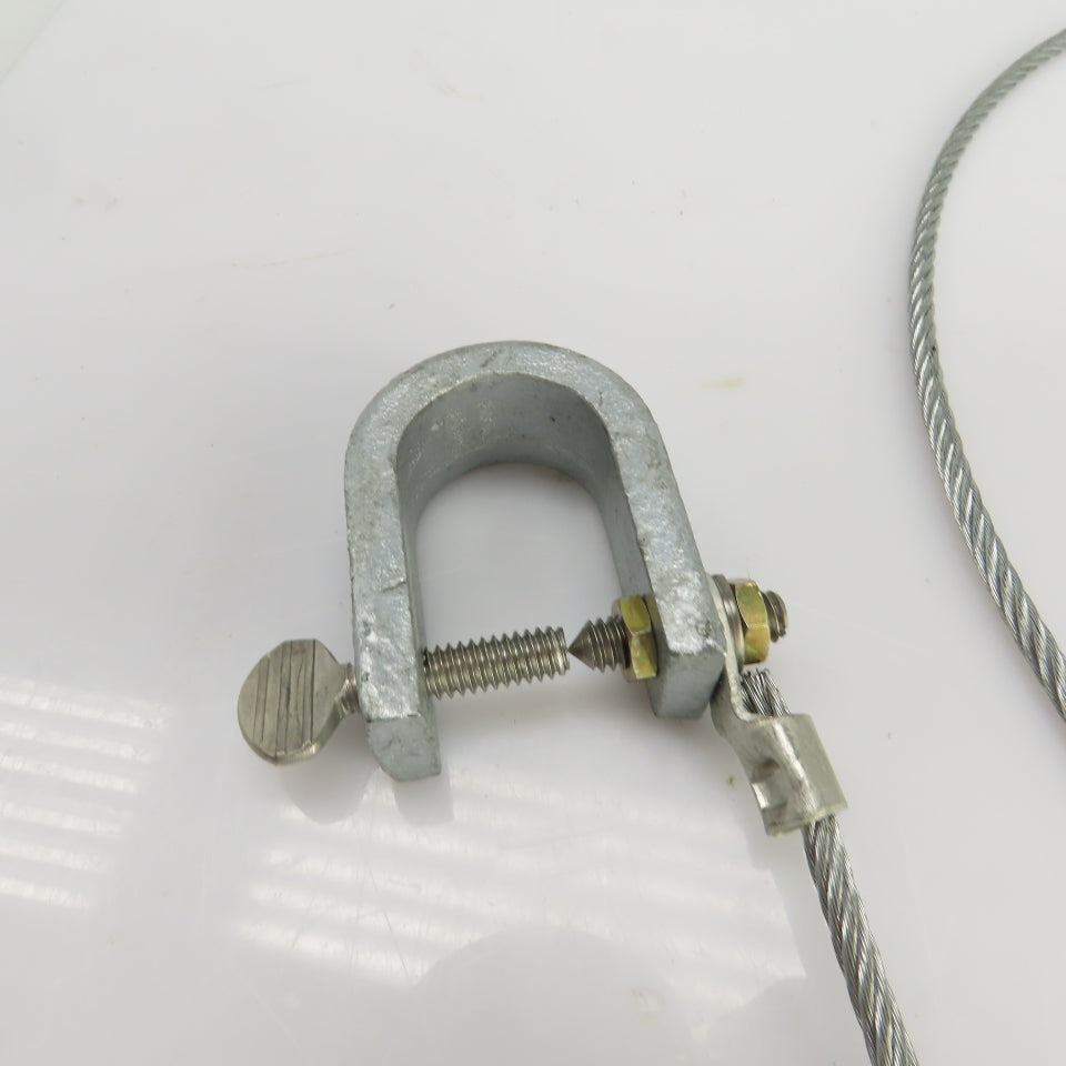 5' Bonding and Grounding Wire 5/32" Alligator Clip x C-Clamp