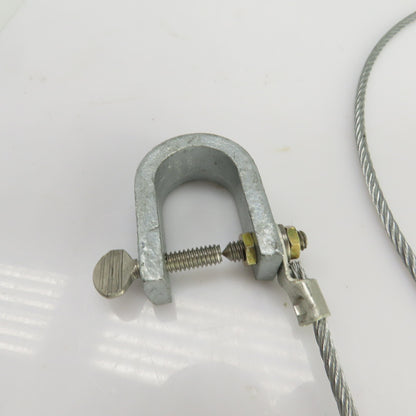 5' Bonding and Grounding Wire 5/32" Alligator Clip x C-Clamp