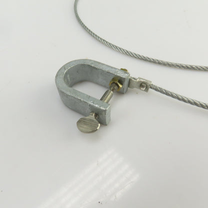 5' Bonding and Grounding Wire 5/32" Alligator Clip x C-Clamp