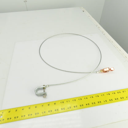5' Bonding and Grounding Wire 5/32" Alligator Clip x C-Clamp