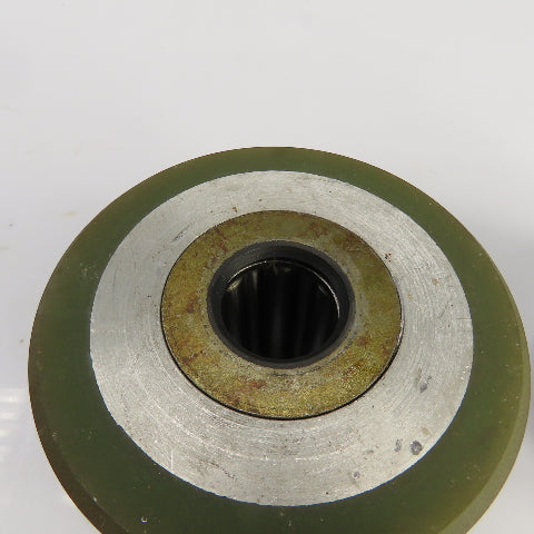 4" OD Polyurethane Roller 2-3/4" W 1" Bore Needle Roller Bearing Lot Of 2