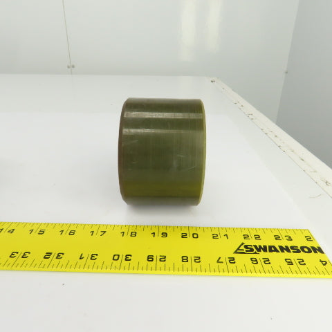 4" OD Polyurethane Roller 2-3/4" W 1" Bore Needle Roller Bearing Lot Of 2