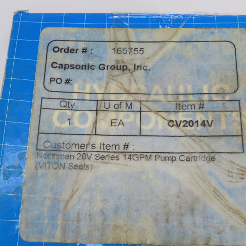 Northman CV-2014V 20V Series 14GPM Vane Pump Cartridge Kit W/Seals