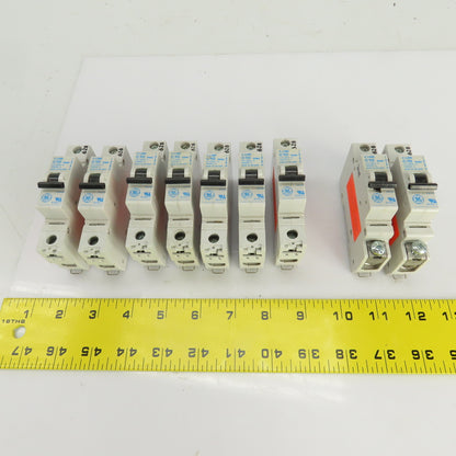 General Electric V-Line C10 Amp Circuit Breakers 277/480VAC Lot Of 9