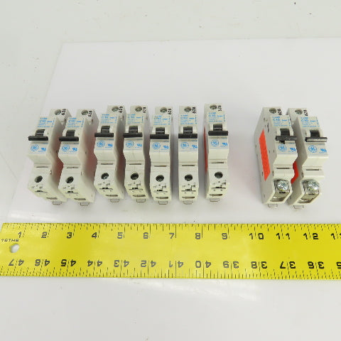 General Electric V-Line C10 Amp Circuit Breakers 277/480VAC Lot Of 9