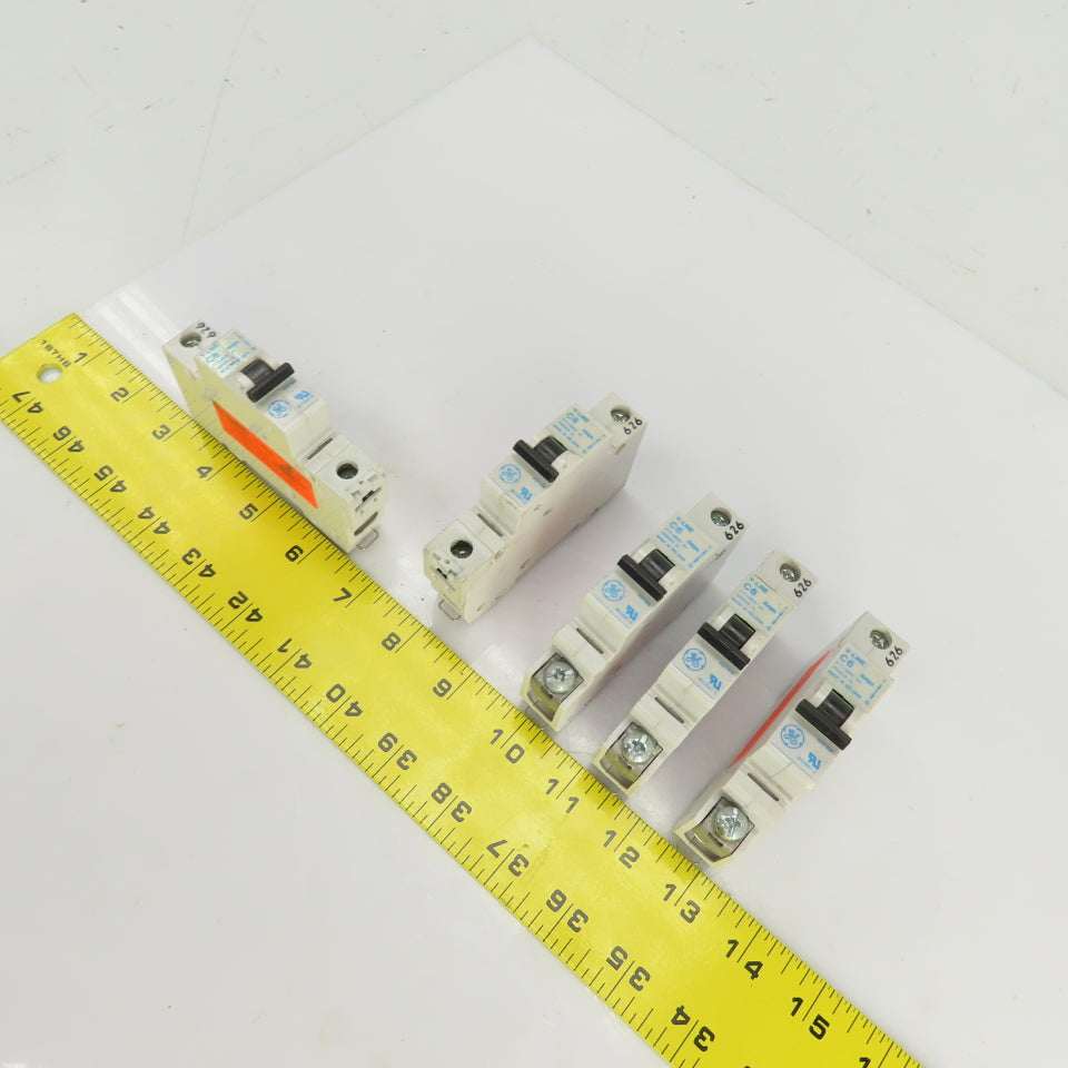 General Electric V-Line C6 Amp Circuit Breakers 277/480VAC Lot Of 5