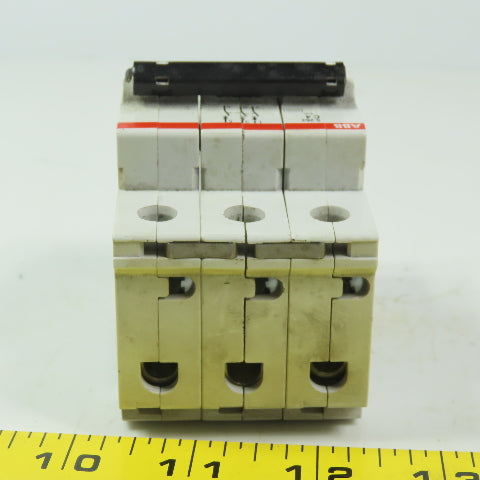 ABB S263 C4 4 Amp Miniature Circuit Breaker Din Mt 3 Pole 277/480V