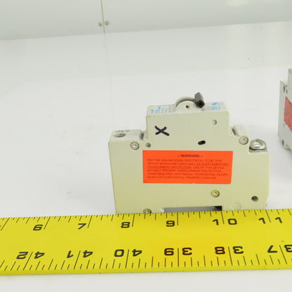 General Electric V-Line C16 Amp Circuit Breakers 277/480VAC Lot Of 2