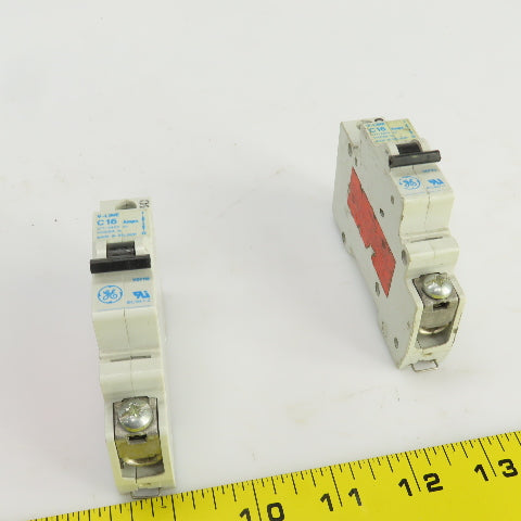 General Electric V-Line C16 Amp Circuit Breakers 277/480VAC Lot Of 2