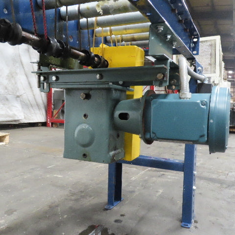 Hytrol 12-1/2" BF x 118" Long Live Roller Conveyor 26.5FPM 1Hp 3Ph